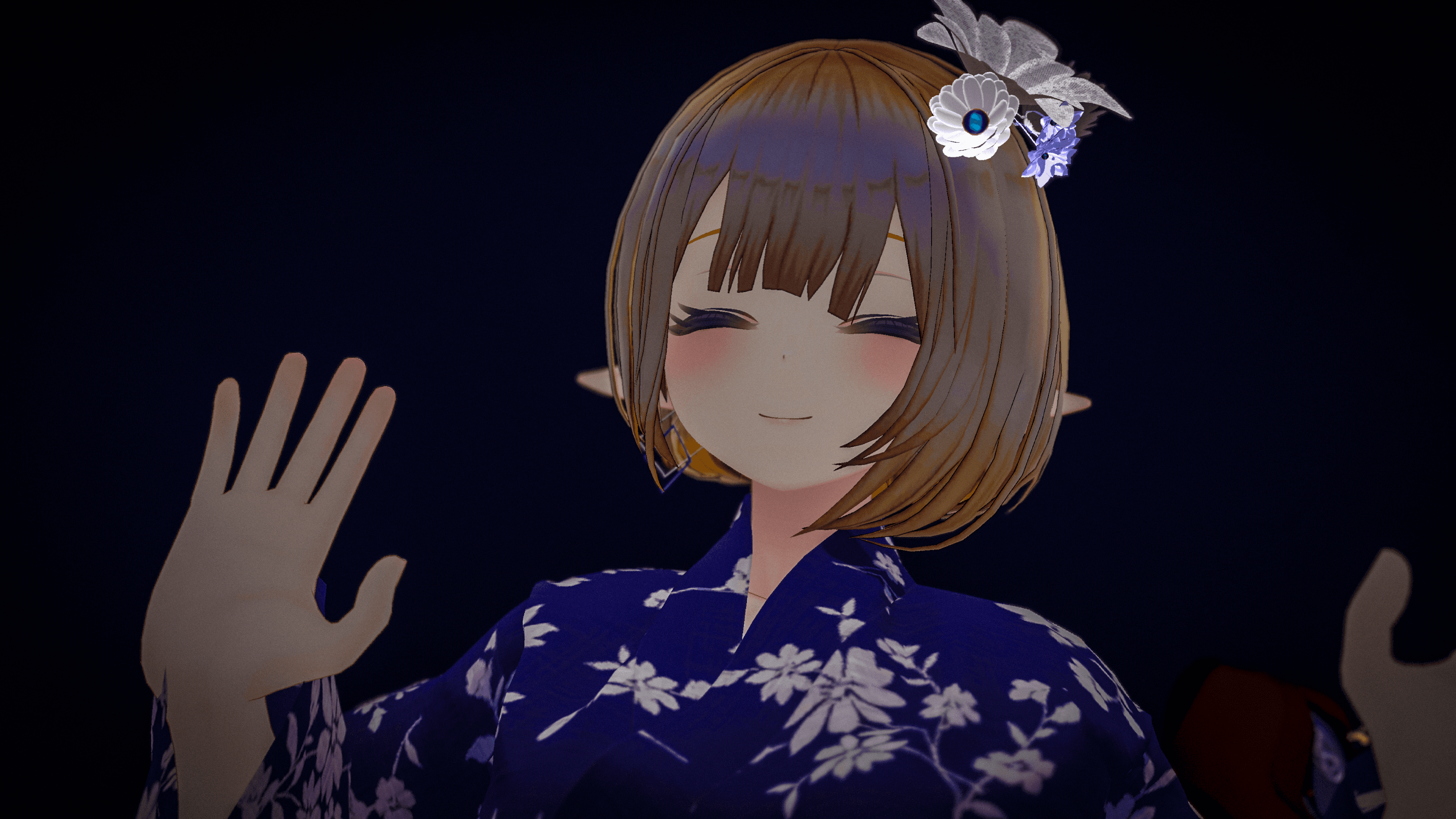 kohada yukata waving